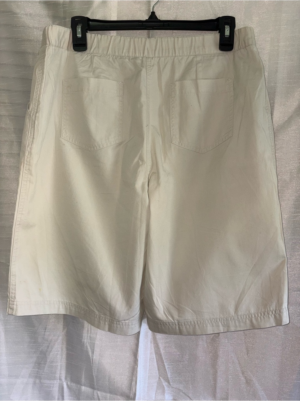 J. Jill Flat Front Cotton Bermuda Shorts - Picture 2 of 4